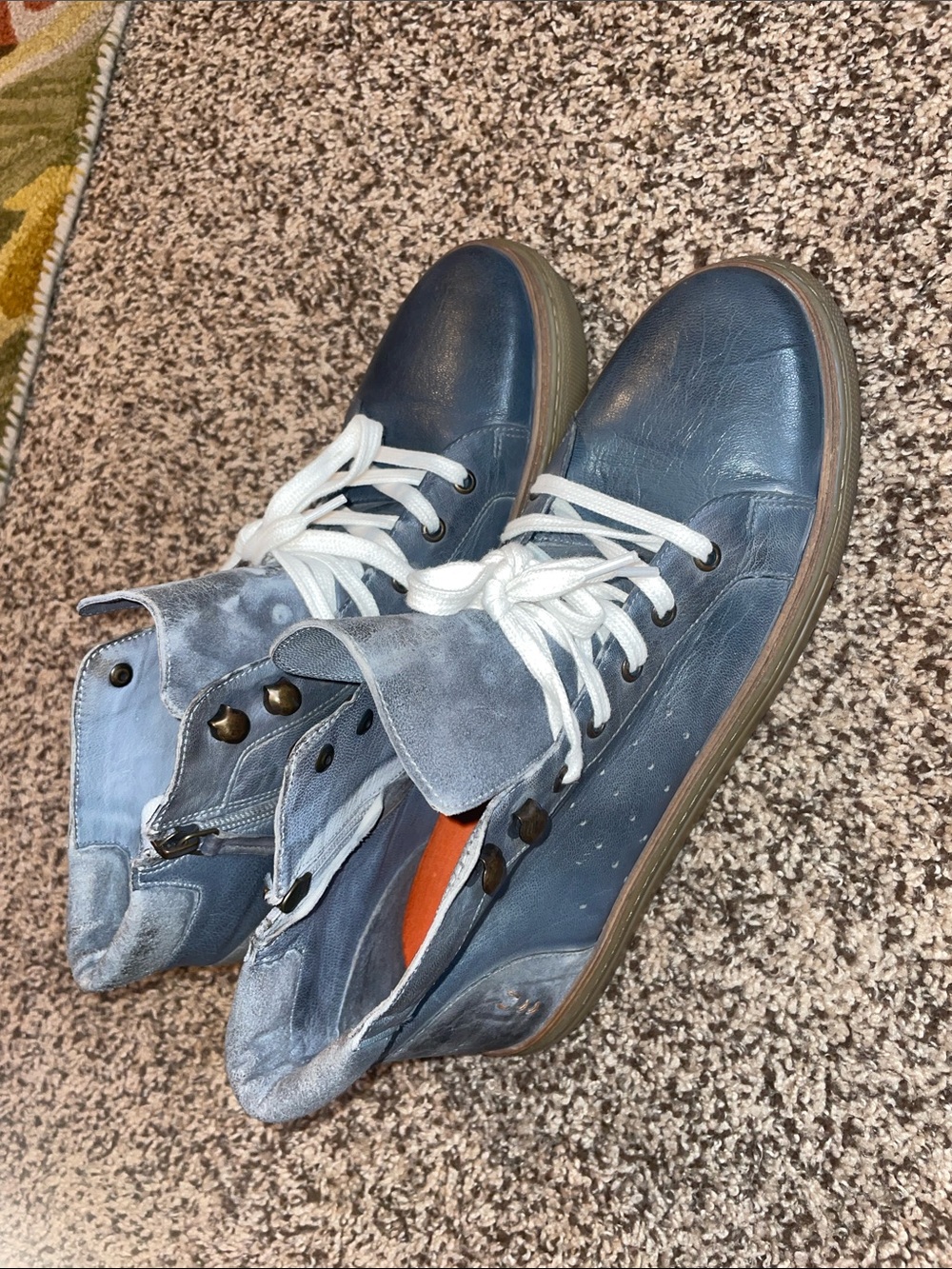 BED|STU Roan Leather Macc II 2 High Mid Top Sneaker Grey Sz 11. NWOT - Picture 15 of 16
